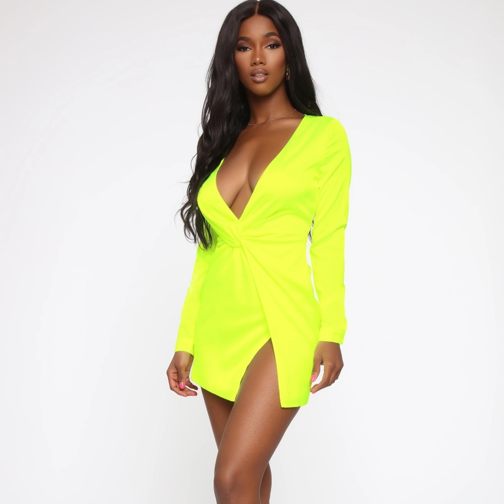 BNWT Neon Yellow Dress